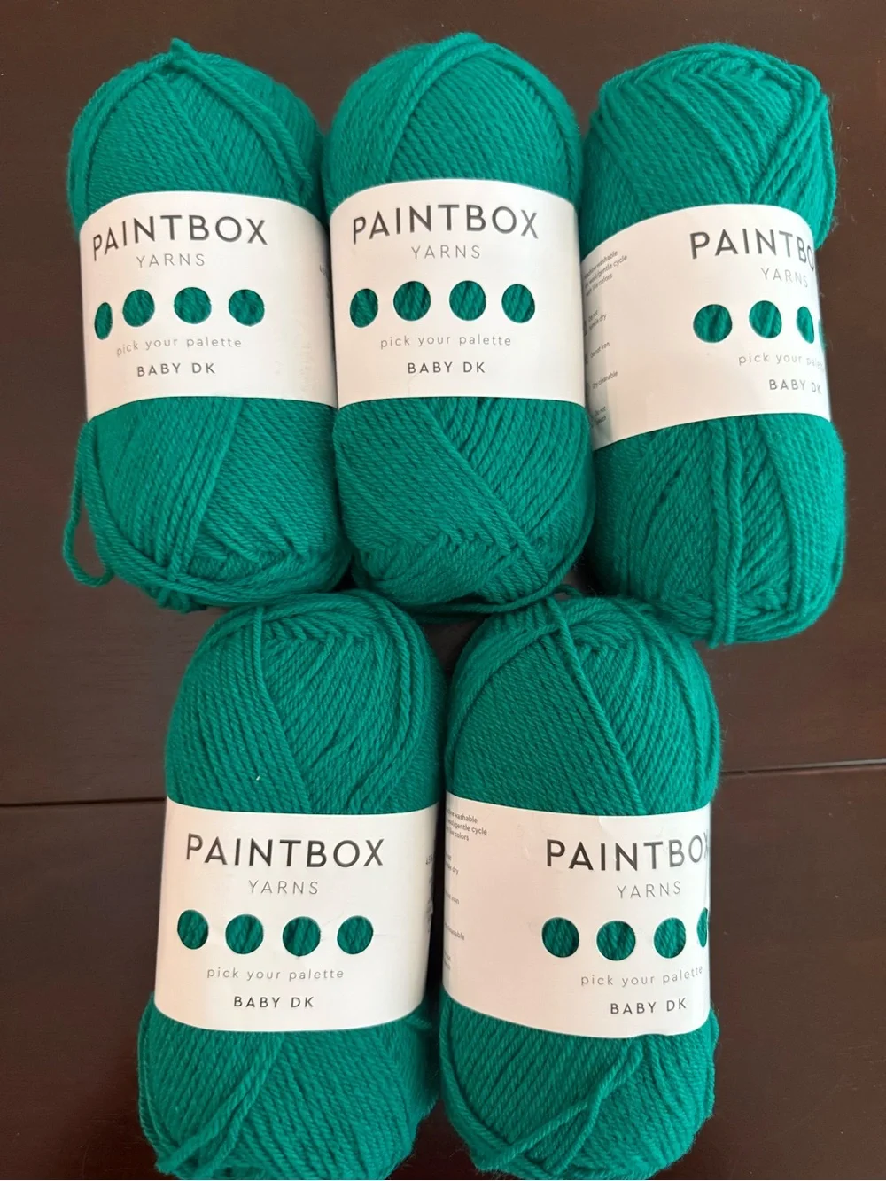 Paintbox Baby DK Acrylic/Nylon Blend Yarn - Evergreen 5 Skeins